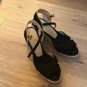 Stuart Weitzman black size 8 espadrilles. Worn about 6 times.